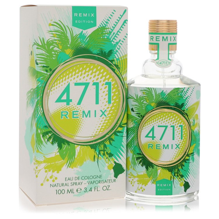 4711 Remix Green Oasis by 4711 Eau De Cologne Spray (Unisex) 3.4 oz for Men - Fragrance Spice