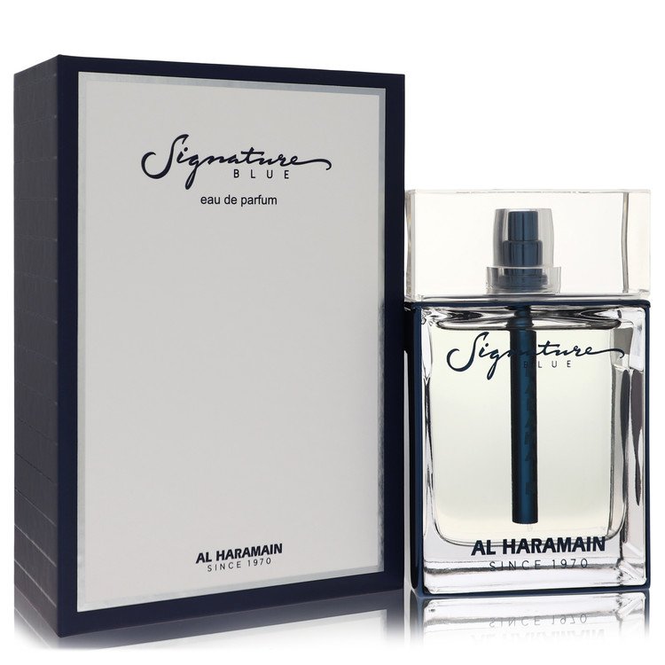 Al Haramain Signature Blue by Al Haramain Eau De Parfum Spray 3.3 oz for Men - Fragrance Spice