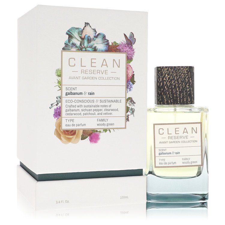 Clean Reserve Galbanum & Rain by Clean Eau De Parfum Spray (Unisex) 3.4 oz for Women - Fragrance Spice