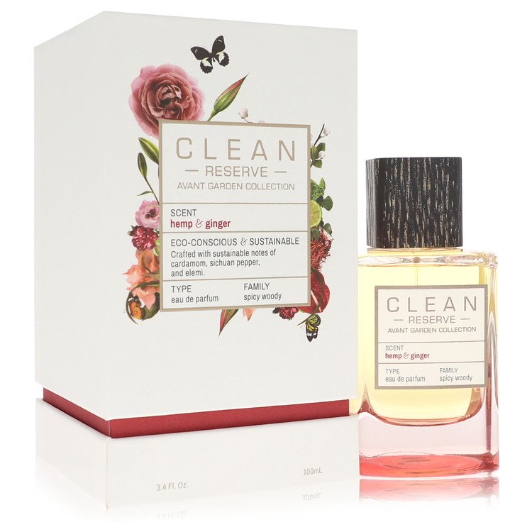 Clean Reserve Hemp & Ginger by Clean Eau De Parfum Spray (Unisex) 3.4 oz for Women - Fragrance Spice