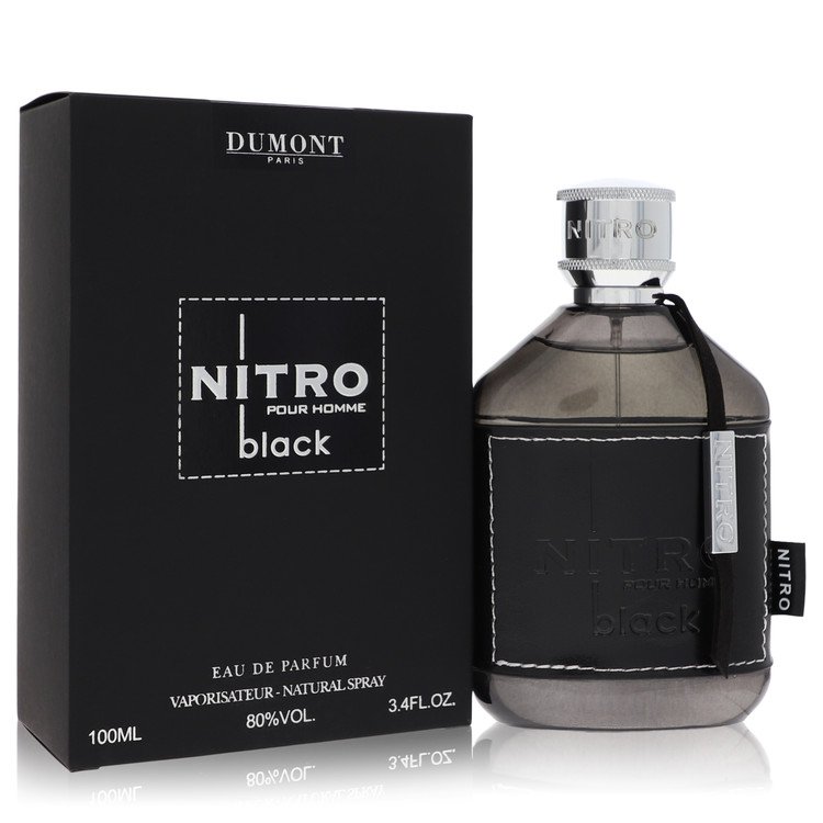 Dumont Nitro Black by Dumont Paris Eau De Parfum Spray 3.4 oz for Men - Fragrance Spice