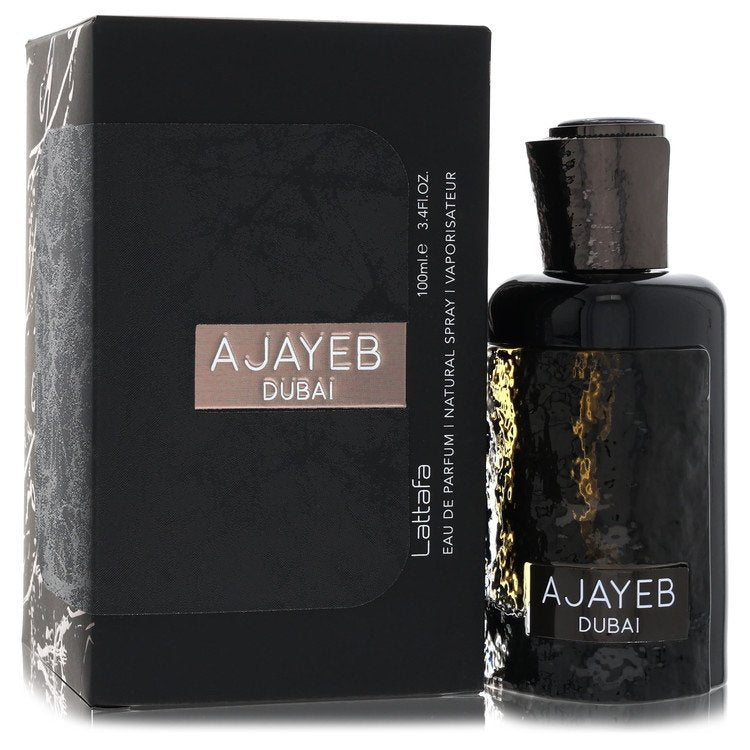 Lattafa Ajayeb Dubai Eau De Parfum Spray 3.4 oz – Unisex Sweet & Spicy Fragrance