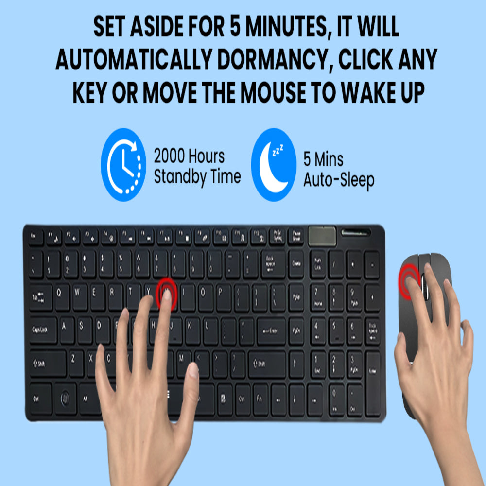 Wireless Keyboard and Mouse Combo – Ergonomic, Silent & Reliable