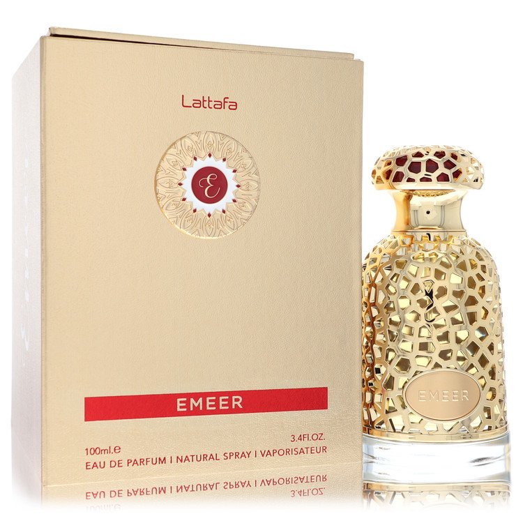 Lattafa Emeer by Lattafa Eau De Parfum Spray (Unisex) 3.4 oz for Men - Fragrance Spice