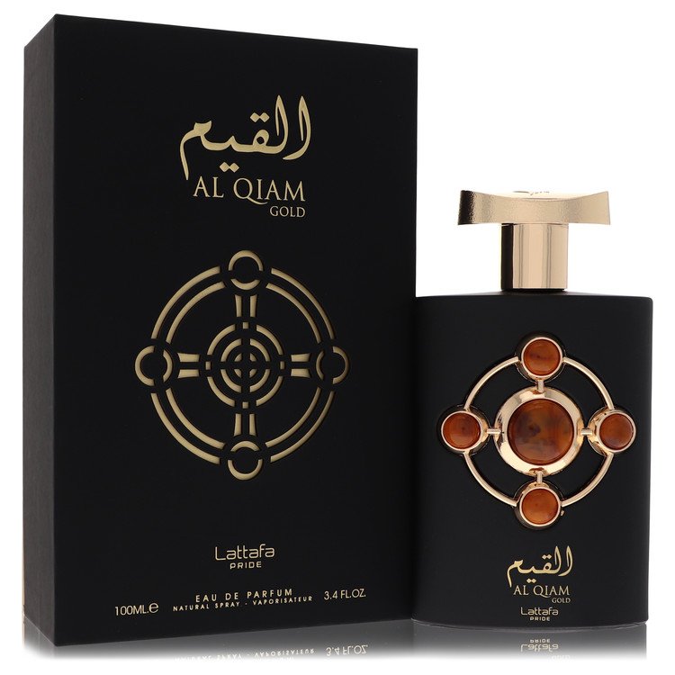 Lattafa Pride Al Qiam Gold by Lattafa Eau De Parfum Spray (Unisex) 3.4 oz for Men - Fragrance Spice