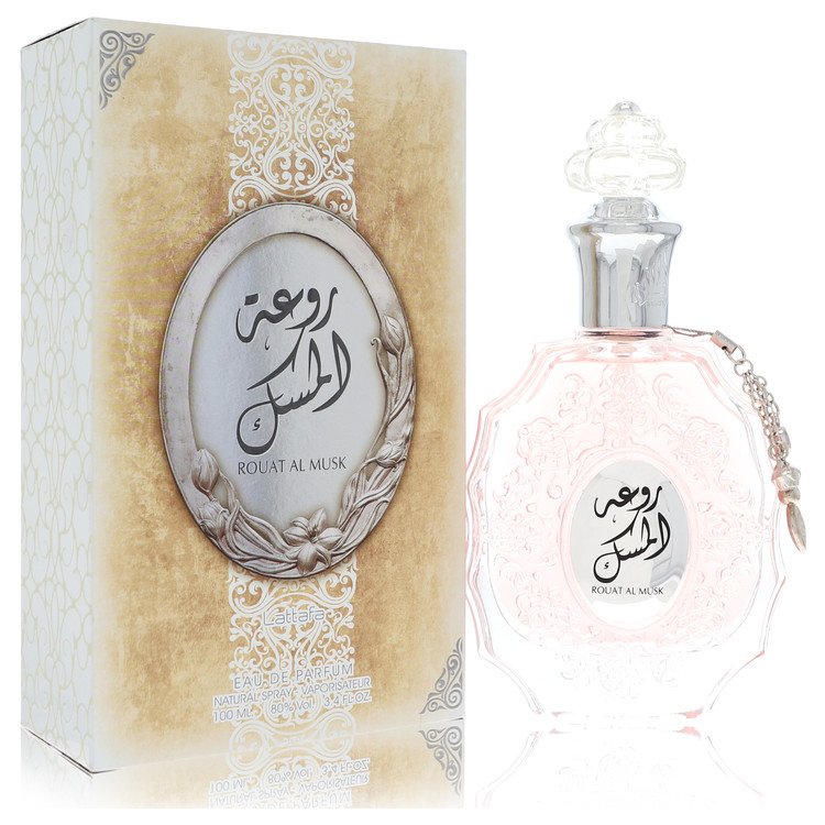 Lattafa Rouat Al Musk by Lattafa Eau De Parfum Spray (Unisex) 3.4 oz for Women - Fragrance Spice