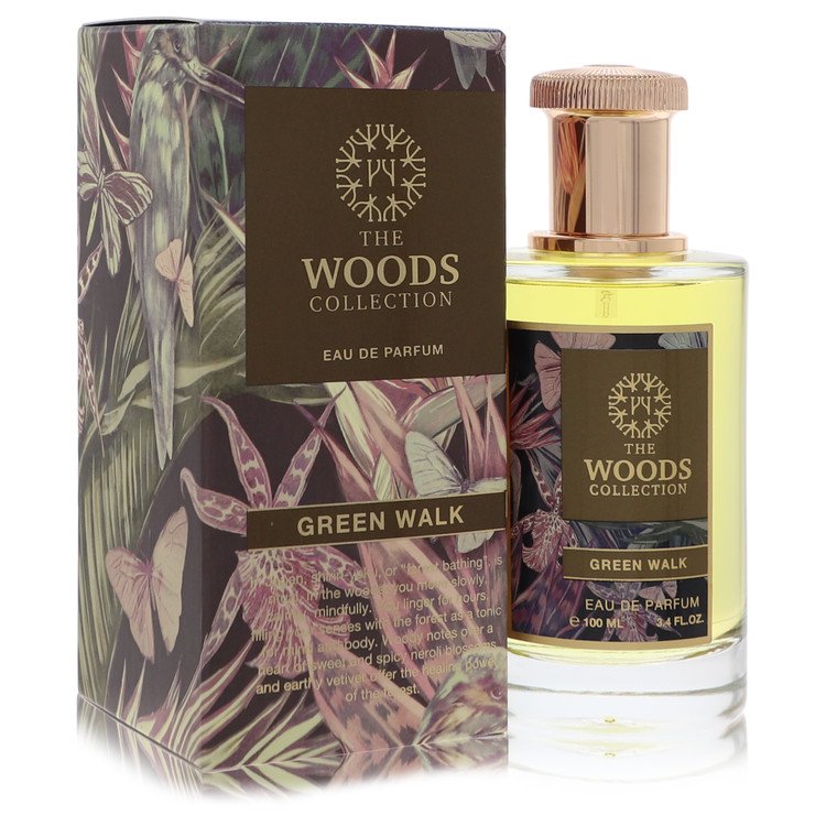 The Woods Collection Green Walk by The Woods Collection Eau De Parfum Spray (Unisex) 3.4 oz for Men - Fragrance Spice