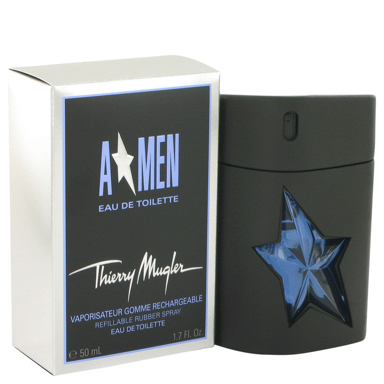 ANGEL by Thierry Mugler Eau De Toilette Spray Refillable (Rubber Flask) 1.7 oz for Men - Fragrance Spice