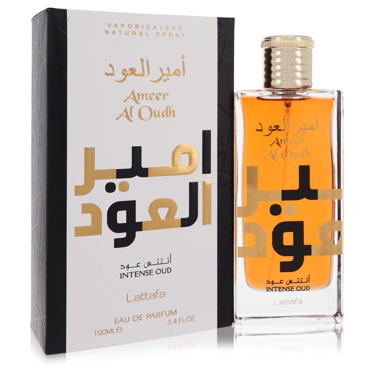 Ameer Al Oudh Intense Oud by Lattafa Eau De Parfum Spray (Unisex) 3.4 oz for Women - Fragrance Spice