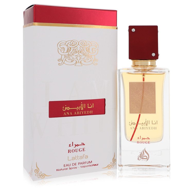 Ana Abiyedh I Am White Rouge by Lattafa Eau De Parfum Spray (Unisex) 2 oz for Women - Fragrance Spice