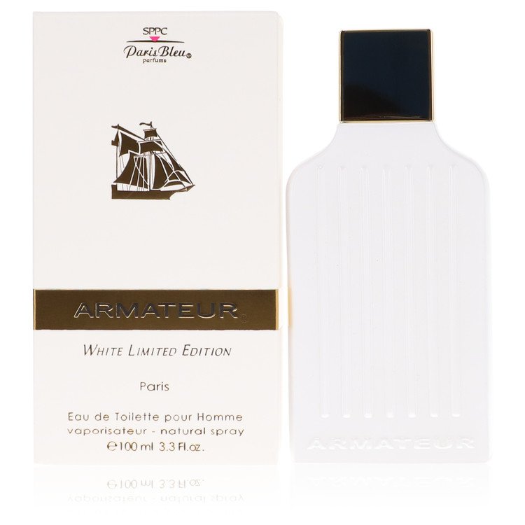 Armateur White by Paris Bleu Eau De Toilette Spray 3.3 oz for Men - Fragrance Spice