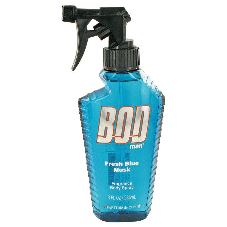 Bod Man Fresh Blue Musk by Parfums De Coeur Body Spray 8 oz for Men - Fragrance Spice