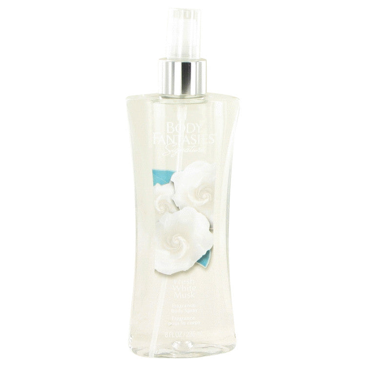 Body Fantasies Signature Fresh White Musk by Parfums De Coeur Body Spray 8 oz for Women - Fragrance Spice