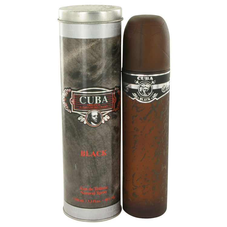 CUBA Black by Fragluxe Eau De Toilette Spray 3.4 oz for Men - Fragrance Spice
