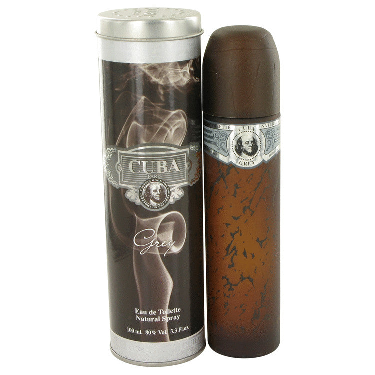 Cuba Grey by Fragluxe Eau De Toilette Spray 3.4 oz for Men - Fragrance Spice
