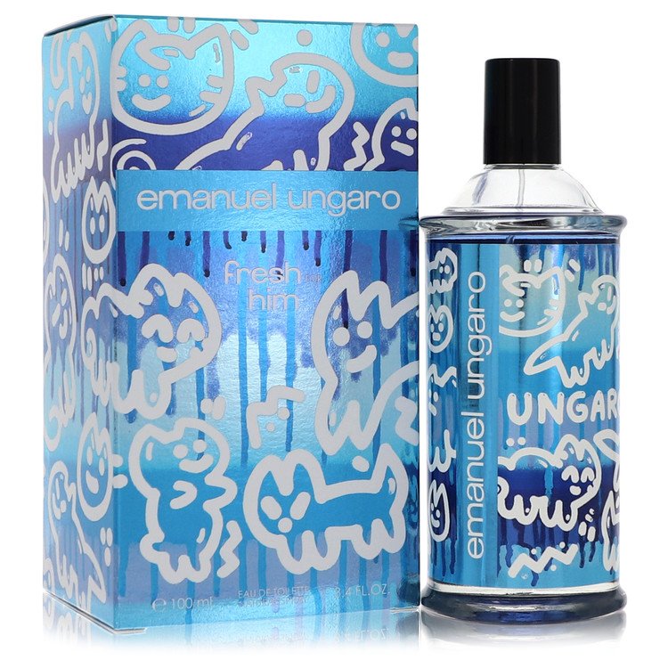 Emanuel Ungaro Fresh For Him by Ungaro Eau De Toilette Spray 3.4 oz for Men - Fragrance Spice