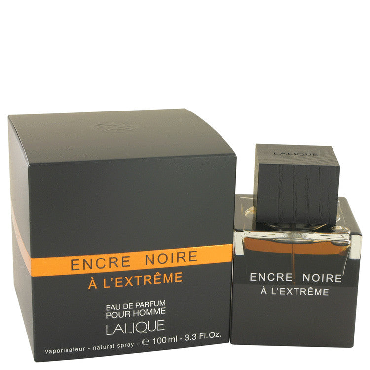 Encre Noire A L'extreme by Lalique Eau De Parfum Spray 3.3 oz for Men - Fragrance Spice