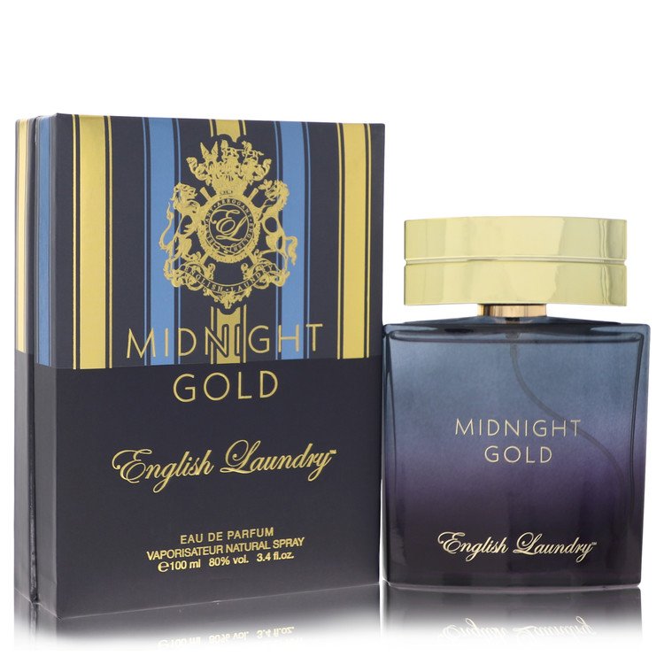 English Laundry Midnight Gold by English Laundry Eau De Parfum Spray 3.4 oz for Men - Fragrance Spice