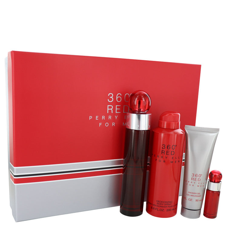 Gift Set -- 3.4 oz Eau De Toilette Spray + .25 oz Mini EDT Spray + 6.8 oz Body Spray + 3 oz Shower Gel - Fragrance Spice