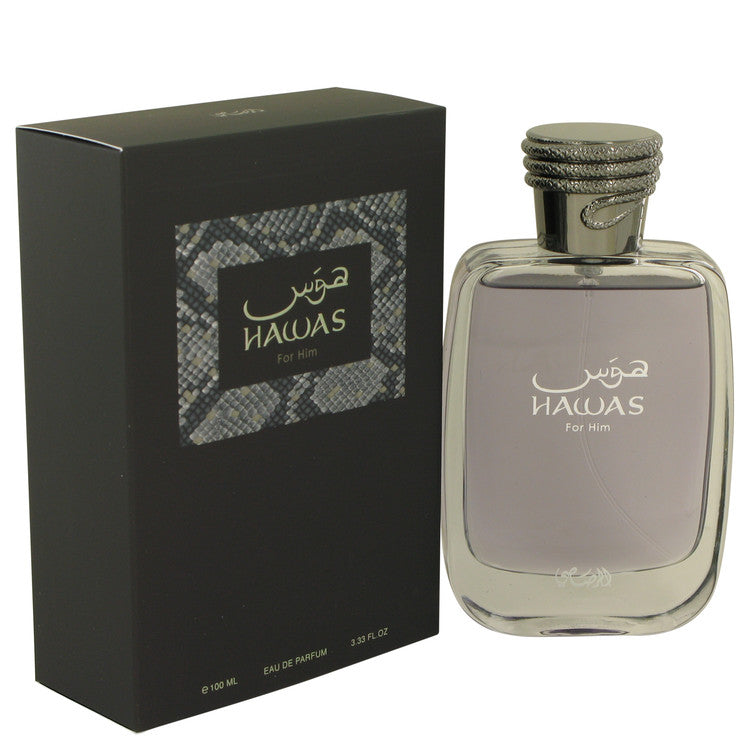 Hawas by Rasasi Eau De Parfum Spray 3.33 oz for Men - Fragrance Spice