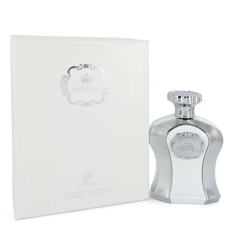 His Highness White by Afnan Eau De Parfum Spray 3.4 oz for Men - Fragrance Spice