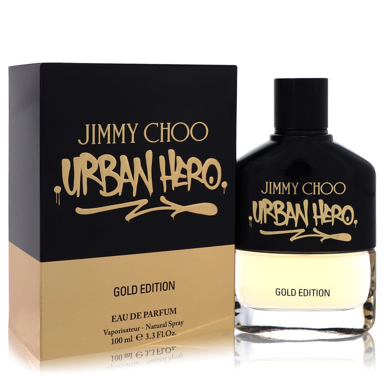 Jimmy Choo Urban Hero Gold Edition by Jimmy Choo Eau De Parfum Spray 3.3 oz for Men - Fragrance Spice