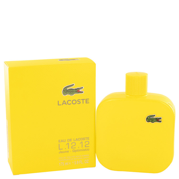 Lacoste Eau De Lacoste L.12.12 Jaune by Lacoste Eau De Toilette Spray 5.9 oz for Men - Fragrance Spice