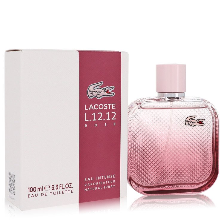 Lacoste Eau De Lacoste L.12.12 Rose Eau Intense by Lacoste Eau De Toilette Spray 3.3 oz for Women - Fragrance Spice