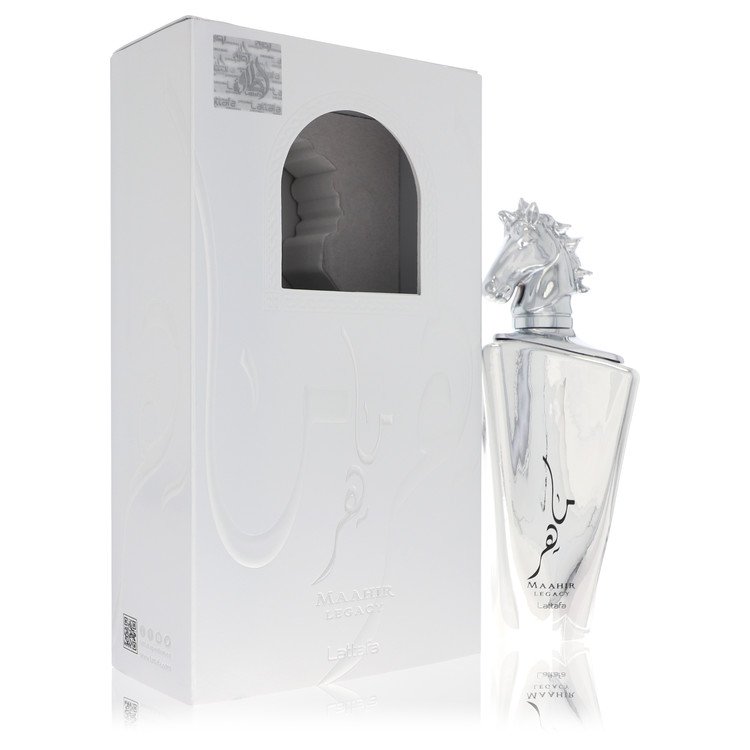 Lattafa Maahir Legacy by Lattafa Eau De Parfum Spray 3.4 oz for Men - Fragrance Spice