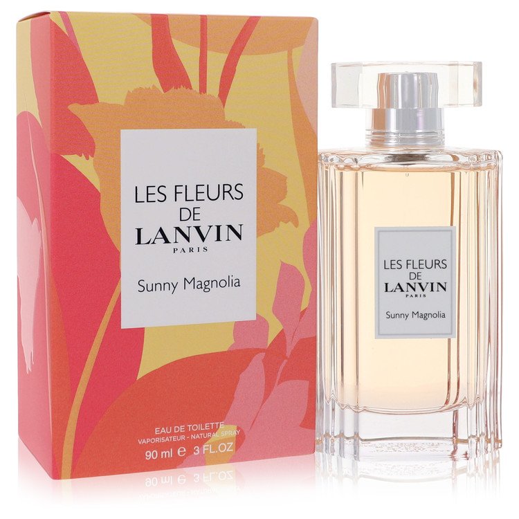 Les Fleurs De Lanvin Sunny Magnolia by Lanvin Eau De Toilette Spray 3 oz for Women - Fragrance Spice