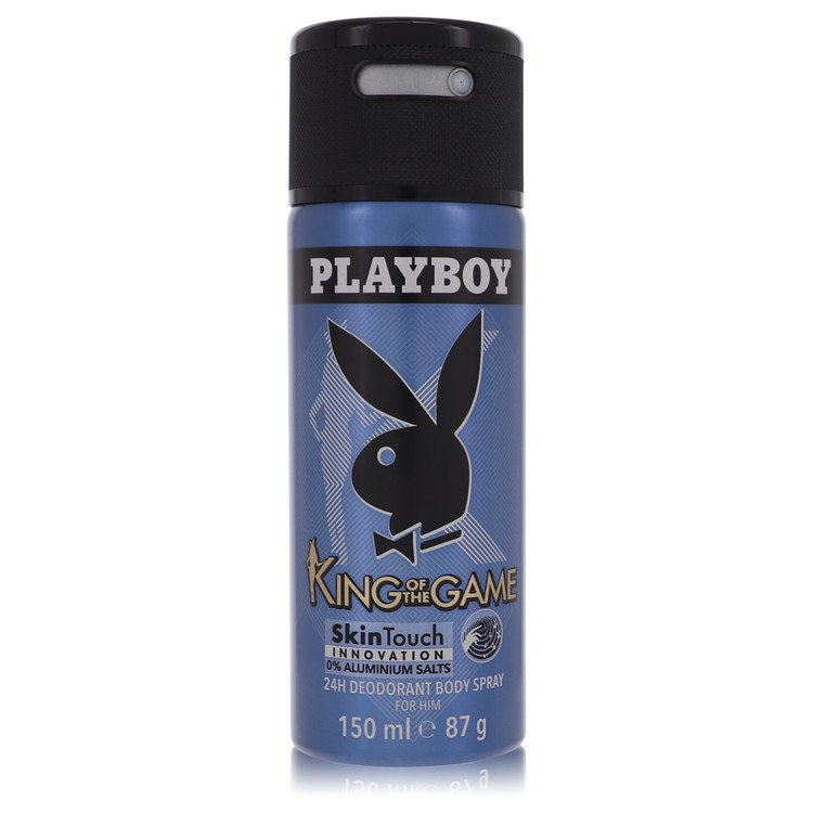 Playboy King of The Game by Playboy Deodorant Spray 5 oz for Men - Fragrance Spice