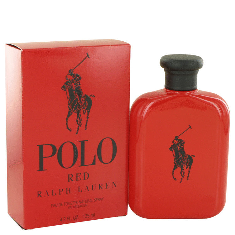 Polo Red by Ralph Lauren Eau De Toilette Spray 4.2 oz for Men - Fragrance Spice