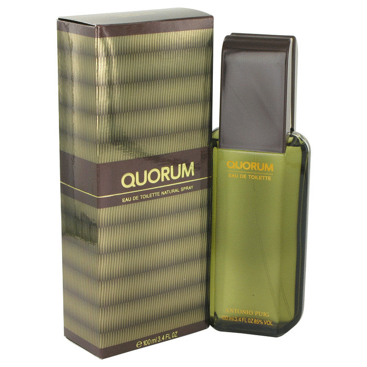 QUORUM by Antonio Puig Eau De Toilette Spray 3.4 oz for Men - Fragrance Spice