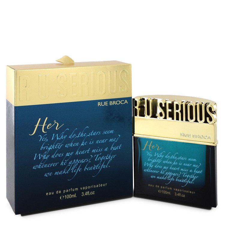 R U Serious Her by Rue Broca Eau De Parfum Spray 3.4 oz for Women - Fragrance Spice