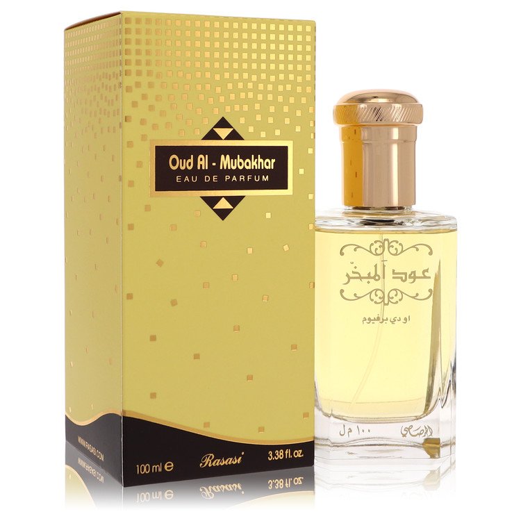Rasasi Oud Al Mubakhar by Rasasi Eau De Parfum Spray (Unisex) 3.3 oz for Women - Fragrance Spice