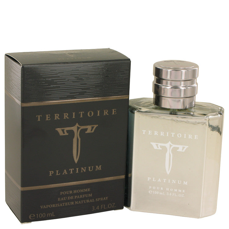 Territoire Platinum by YZY Perfume Eau De Parfum Spray 3.4 oz for Men - Fragrance Spice
