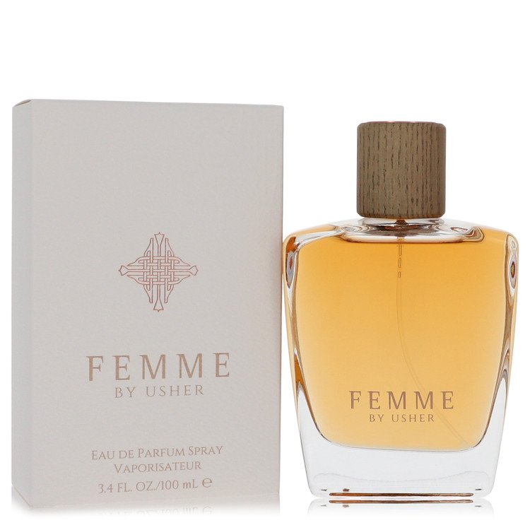 Usher Femme by Usher Gift Set -- 3.4 oz Eau De Parfum Spray + 3.4 oz Body Lotion + 3.4 oz Shower Gel for Women - Fragrance Spice