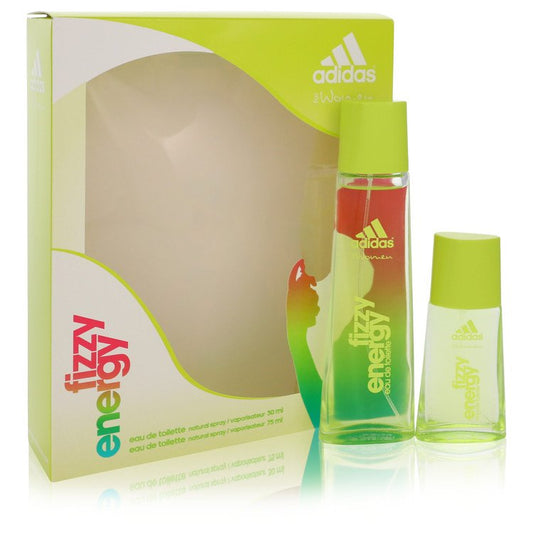 Adidas Fizzy Energy by Adidas Gift Set -- 2.5 oz Eau De Toilette Spray + 1 oz Eau De Toilette Spray for Women - Fragrance Spice