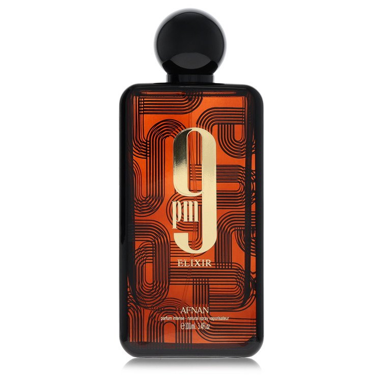 Afnan 9Pm Elixir Intense by Afnan Parfum Intense Spray (Unisex Tester) 3.4 oz for Men - Fragrance Spice