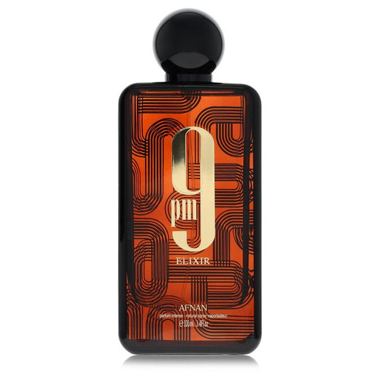 Afnan 9Pm Elixir Intense by Afnan Parfum Intense Spray (Unisex Tester) 3.4 oz for Men - Fragrance Spice