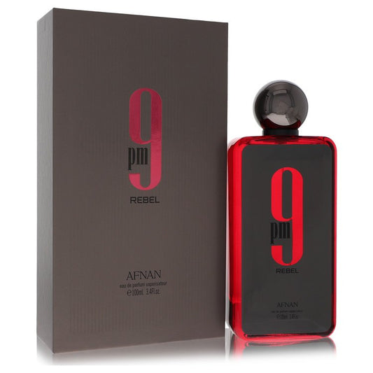 Afnan 9pm Rebel by Afnan Eau De Parfum Spray (Unisex) 3.4 oz for Men - Fragrance Spice