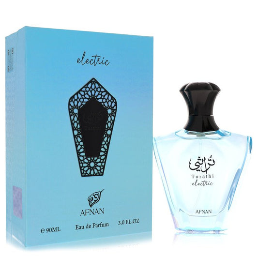 Afnan Turathi Electric by Afnan Eau De Parfum Spray (Unisex) 3.0 oz for Men - Fragrance Spice