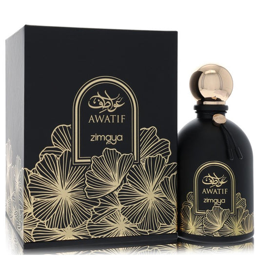 Afnan Zimaya Awatif Black by Afnan Eau De Parfum Spray 3.4 oz for Women - Fragrance Spice