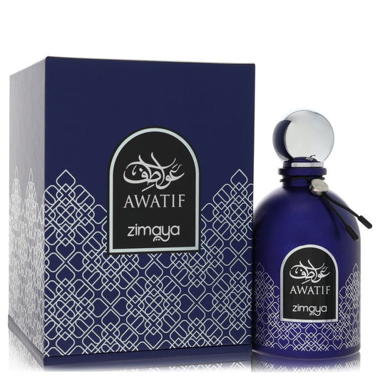 Afnan Zimaya Awatif Blue by Afnan Eau De Parfum Spray 3.4 oz for Men - Fragrance Spice