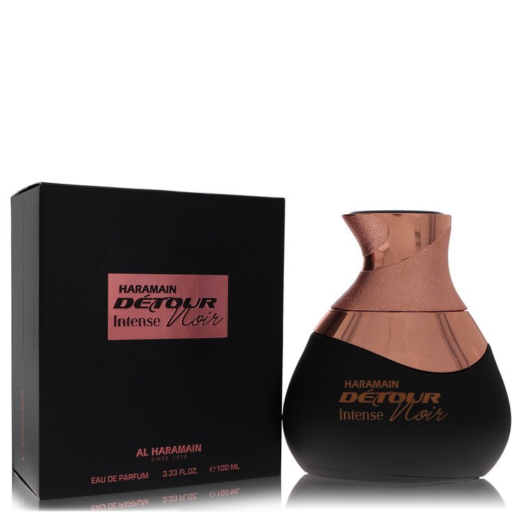 Al Haramain Detour Noir Intense by Al Haramain Eau De Parfum Spray (Unisex) 3.4 oz for Women - Fragrance Spice