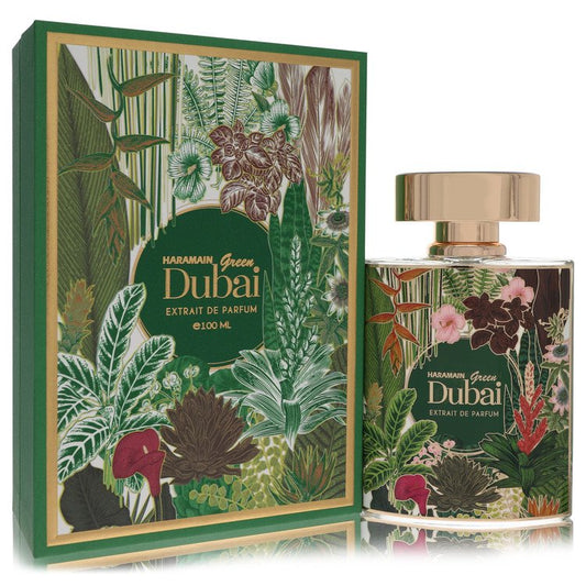 Al Haramain Green Dubai by Al Haramain Extrait De Parfum Spray (Unisex) 3.3 oz for Women - Fragrance Spice
