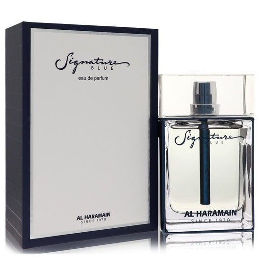 Al Haramain Signature Blue by Al Haramain Eau De Parfum Spray 3.3 oz for Men - Fragrance Spice