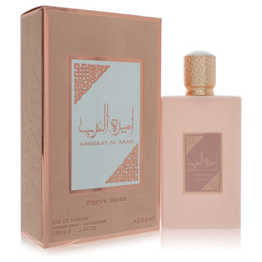 Ameerat Al Arab Prive Rose by Asdaaf Eau De Parfum Spray (Unisex) 3.4 oz for Women - Fragrance Spice