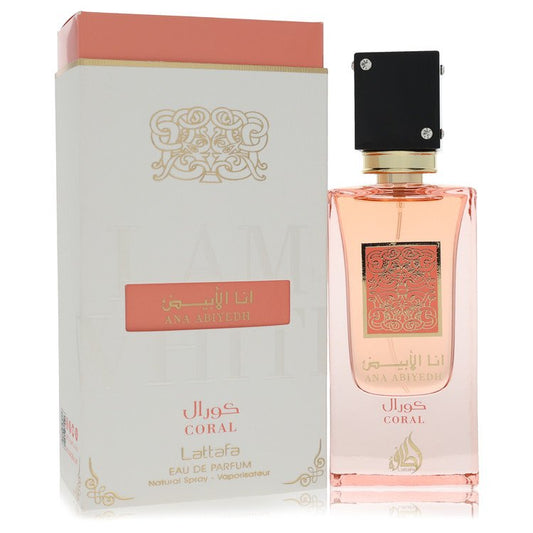 Ana Abiyed Coral by Lattafa Eau De Parfum Spray (Unisex) 2 oz for Men - Fragrance Spice