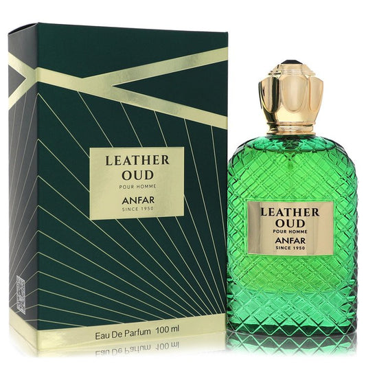 Anfar Leather Oud by Anfar Eau De Parfum Spray 3.4 oz for Men - Fragrance Spice